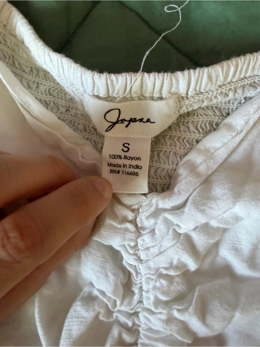 Target White Ruffled Flutter-Sleeve Peplum Top - Picture 2 of 2